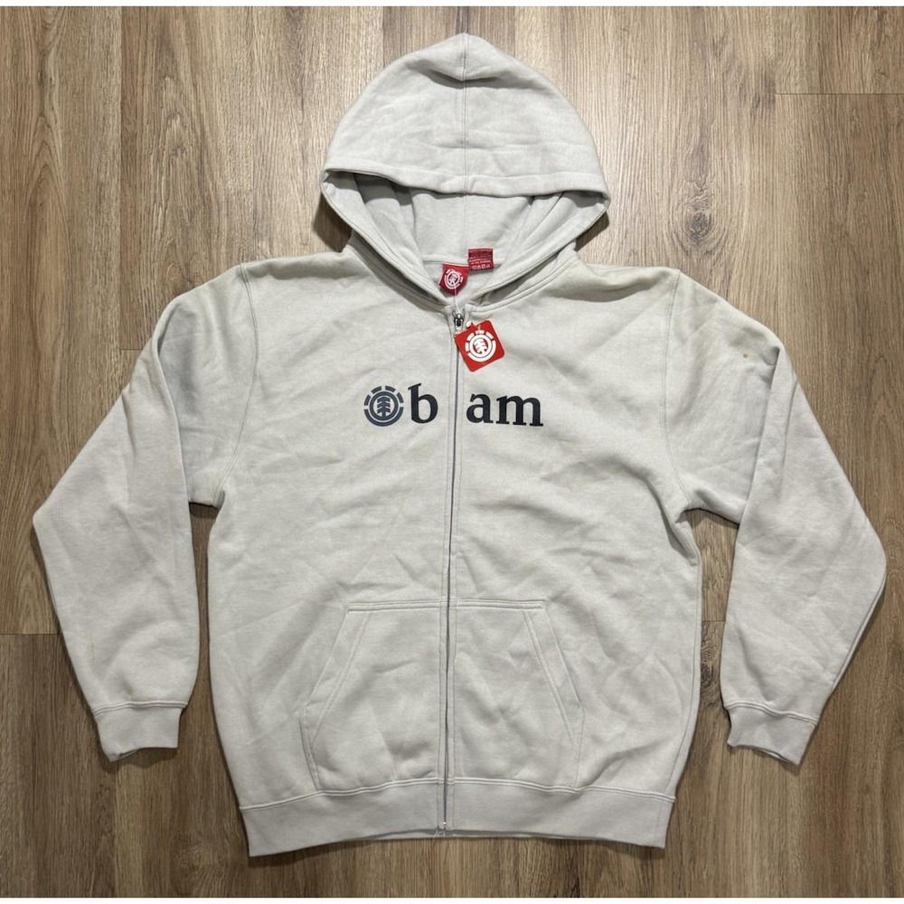 Y2K Element‎ BAM Logo Skateboarding Full Zip Hoodie Size XL